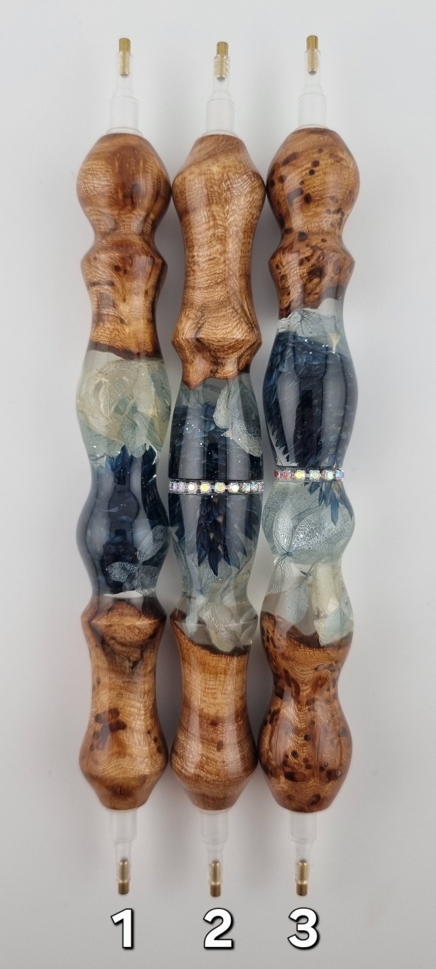 FLOWER GARDEN - NIGHT SKY ELM BURL HYBRID Medium Diamond Painting Pen