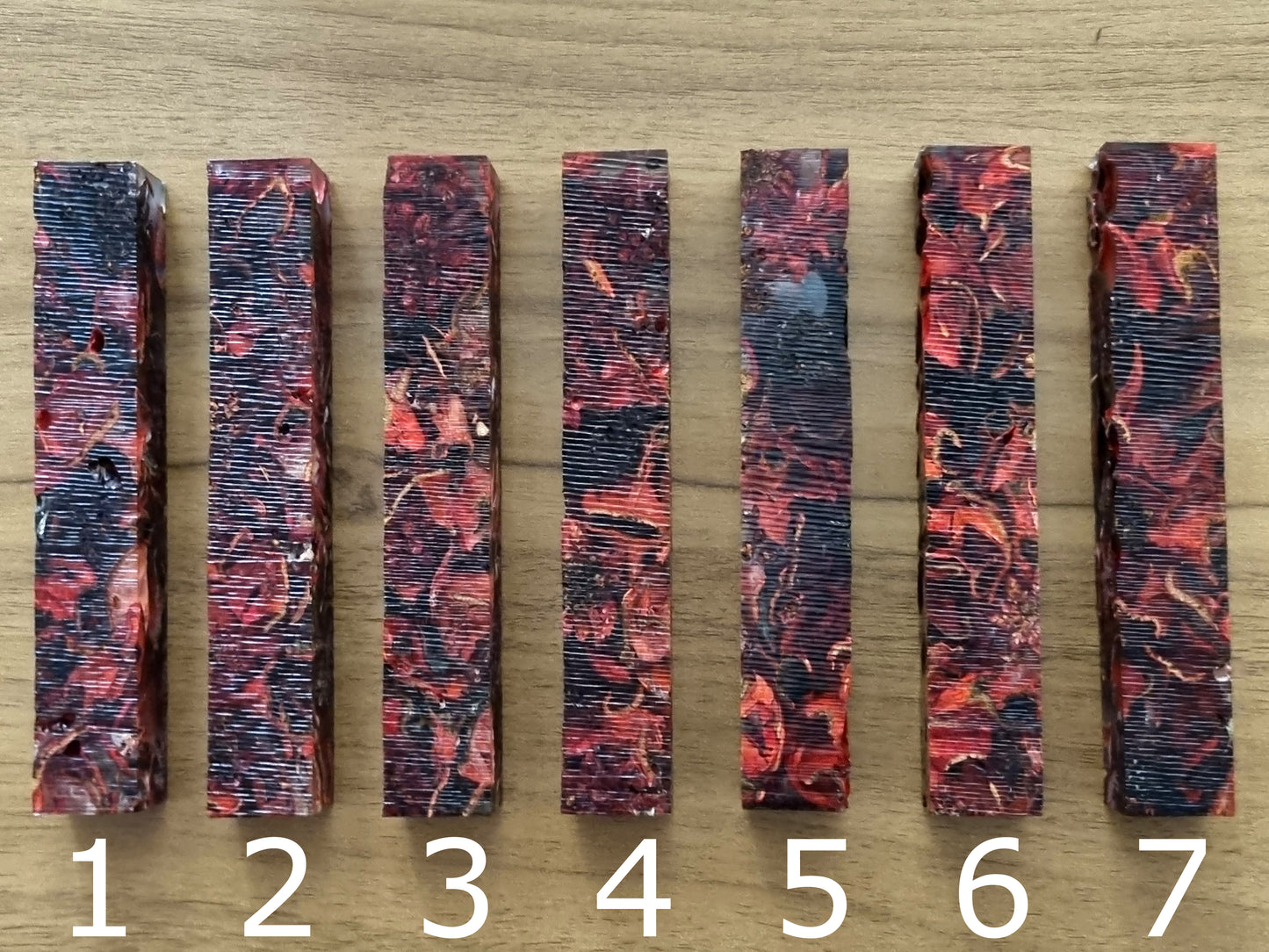 Pen Blanks with Red Potpourri