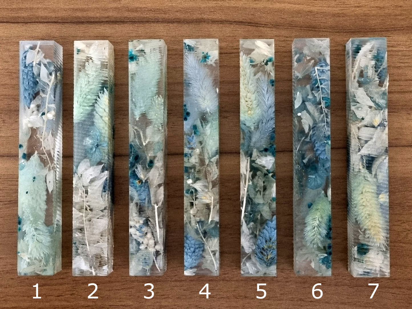 Pen Blanks with Dried Flowers & Glitter (KONG VINTER 2nd Edition)