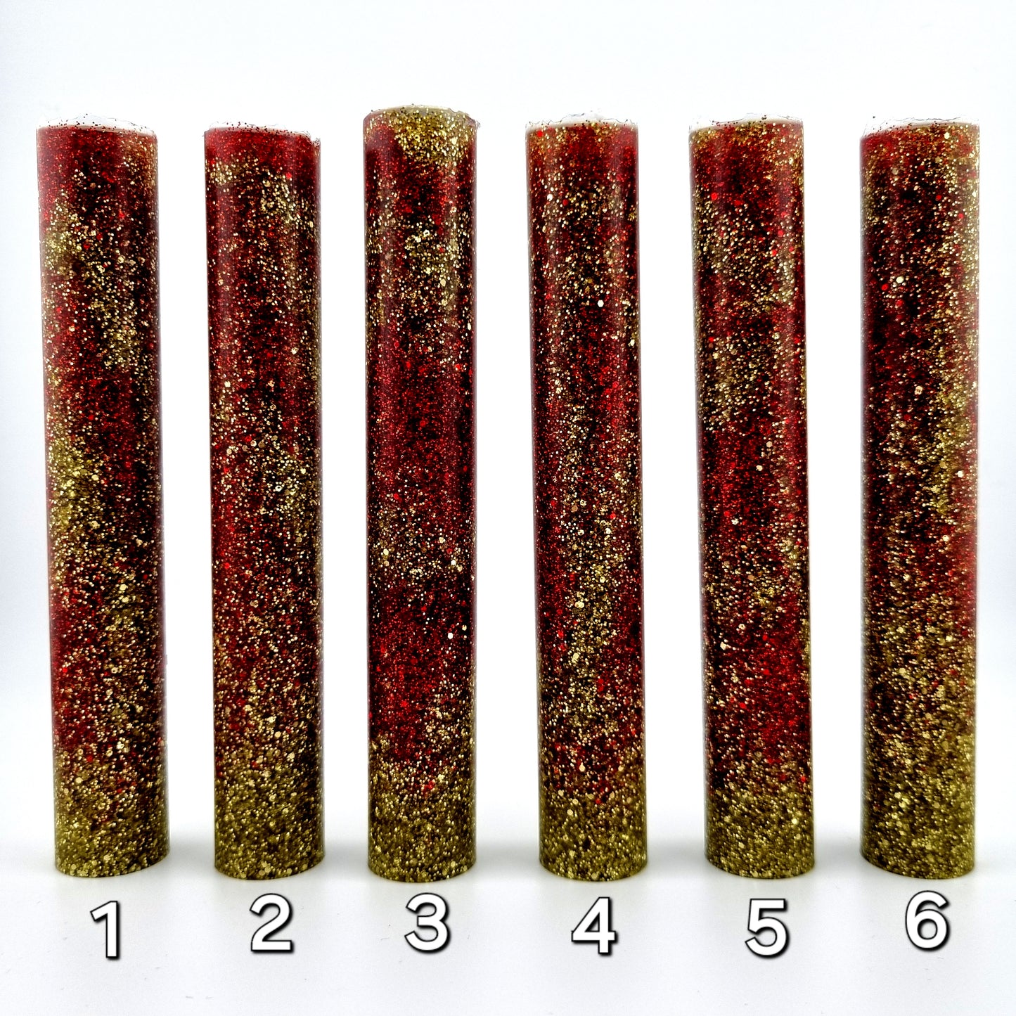 Gold Glitter Red Glitter Pen Blank [Christmas Bauble 2024]