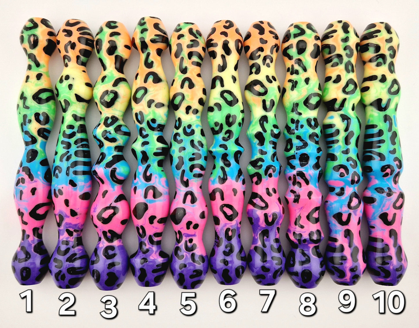 Leopard Spot Rainbow ["Lisa Frank Inspired"] Diamond Painting Pen