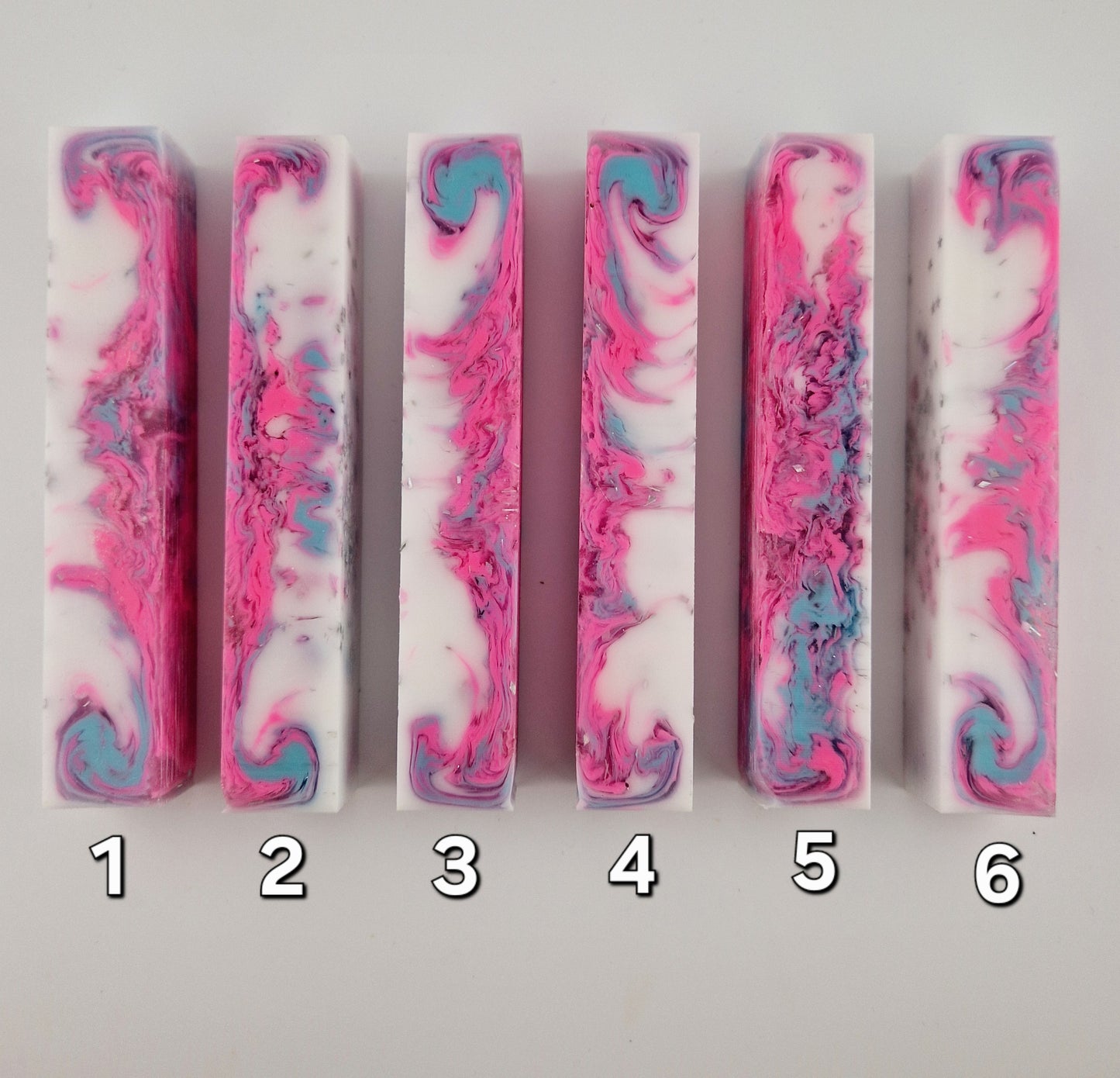 White, Pink, Blue, Glitter Pen Blank