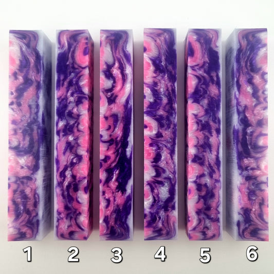 Pearl White, Purple and Pink Pen Blank