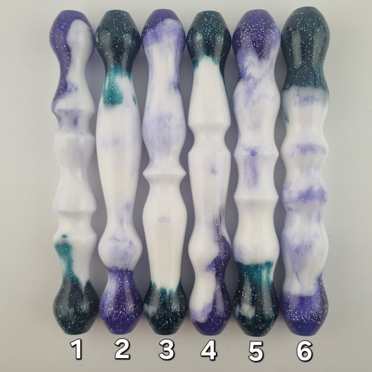 Transparant Dark Green, White, Silver Glitter and Transparent Purple Diamond Painting Pen