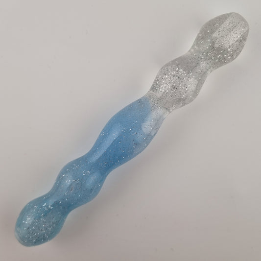 White Ribbon, Blue Lace, Blue Tulle and Silver Glitter Medium Diamond Painting Pen
