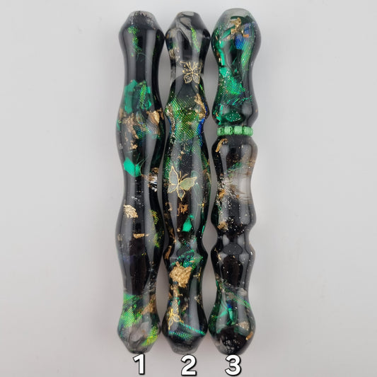 GREEN, IRIDESCENT, BLACK AND GOLD Medium Diamond Painting Pen