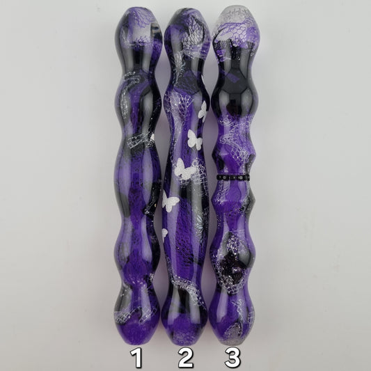 PURPLE, BLACK AND SILVER Medium Diamond Painting Pen
