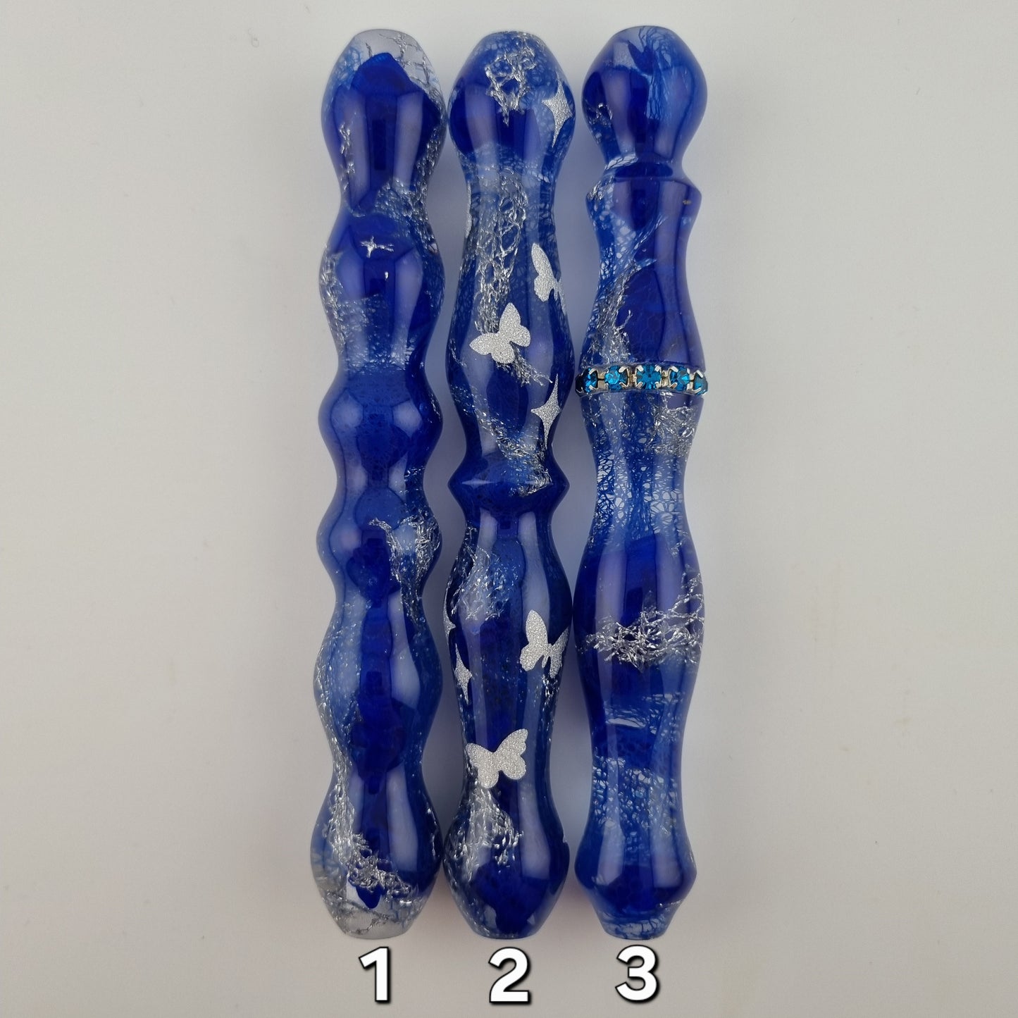 BLUE AND SILVER Medium Diamond Painting Pen