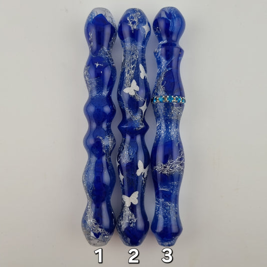 BLUE AND SILVER Medium Diamond Painting Pen