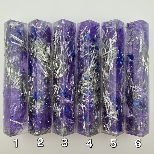 HOLOGRAPHIC AND PURPLE Pen Blank