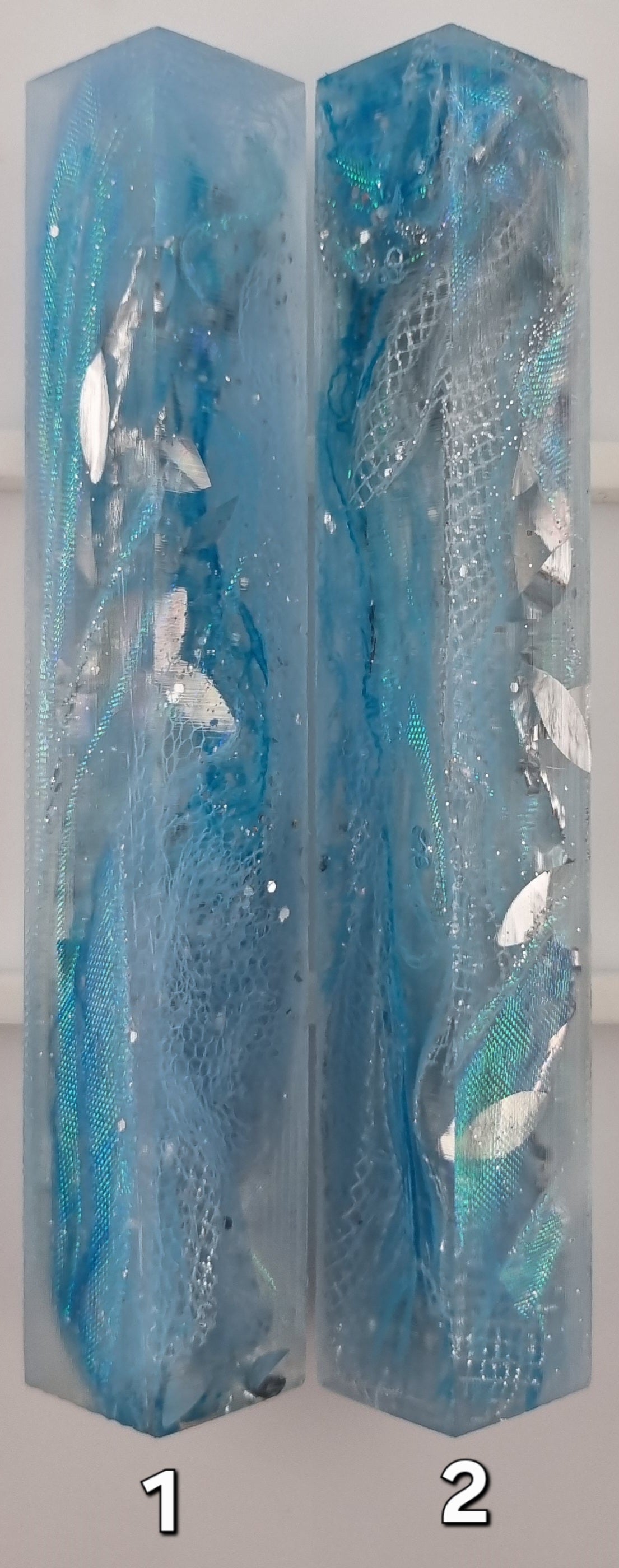 BLUE + SILVER Pen Blank