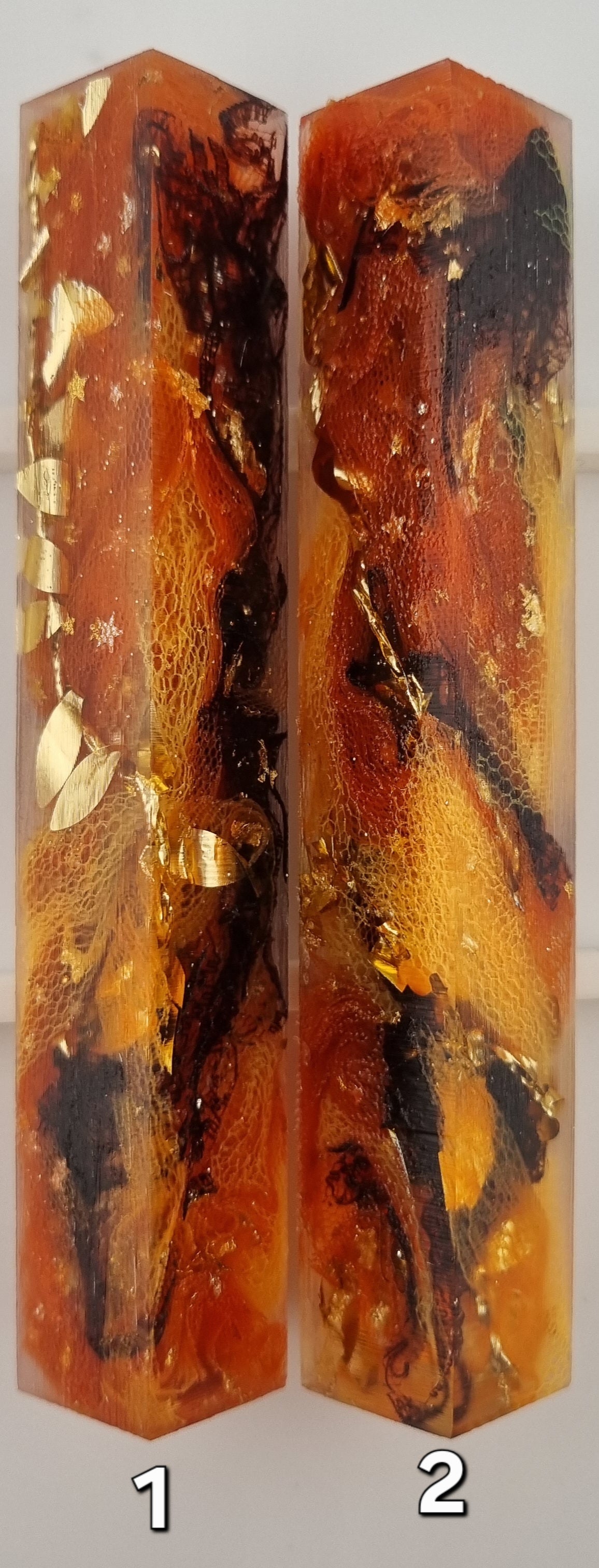 AUTUMN COLORS + GOLD Pen Blank