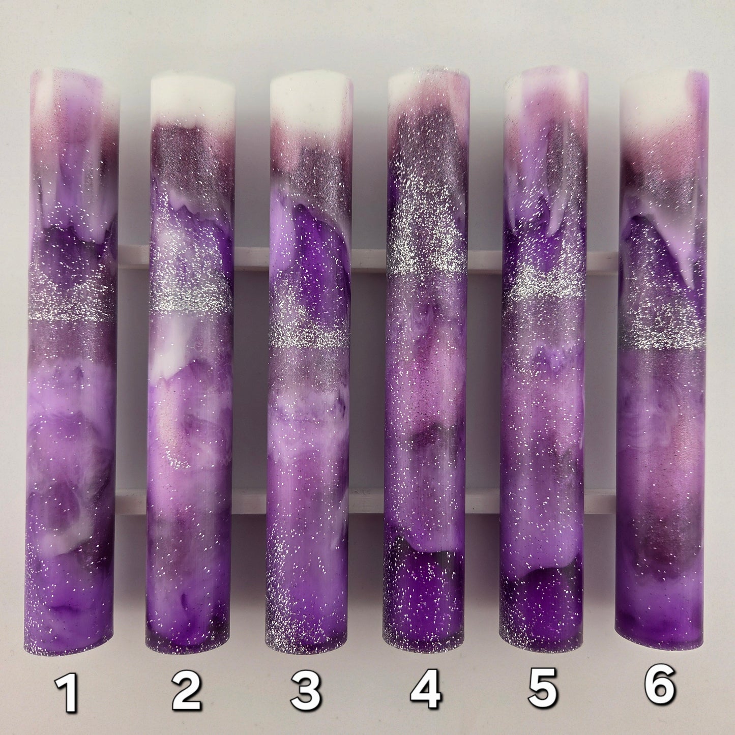 PURPLES AND SILVER Pen Blank