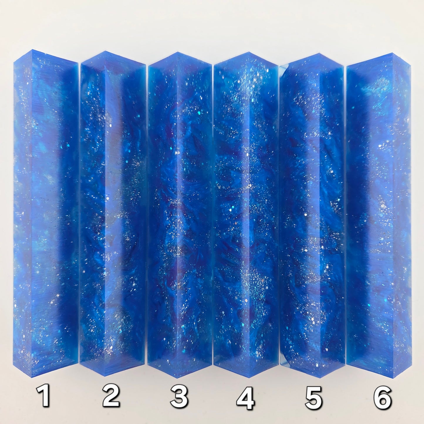 BLUES AND SILVER Pen Blank