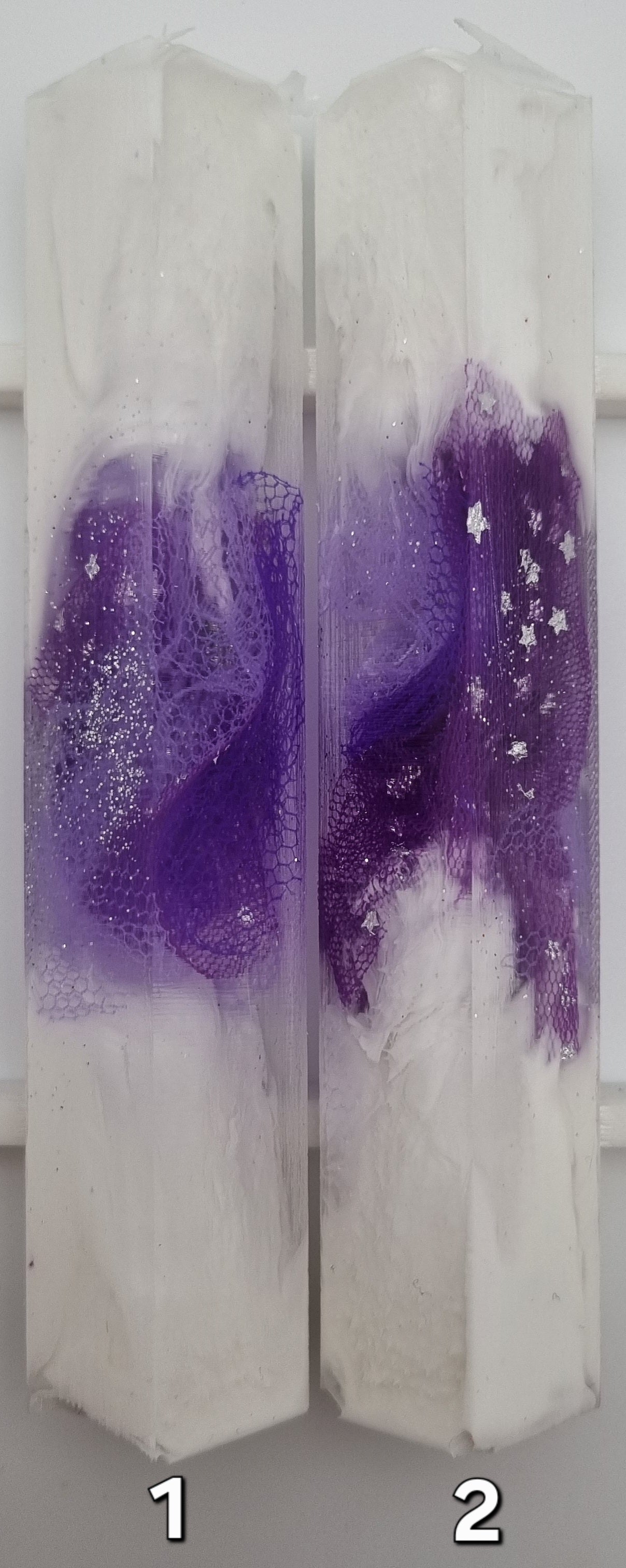 WHITE AND PURPLE Pen Blank