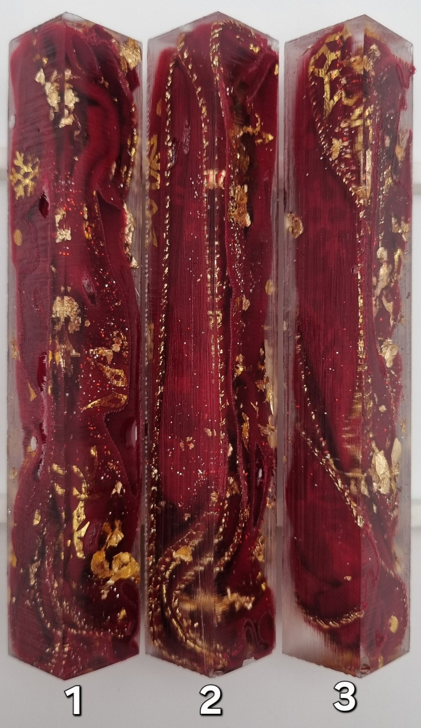 CHRISTMAS RIBBONS (RED + GOLD) 2025 Pen Blank