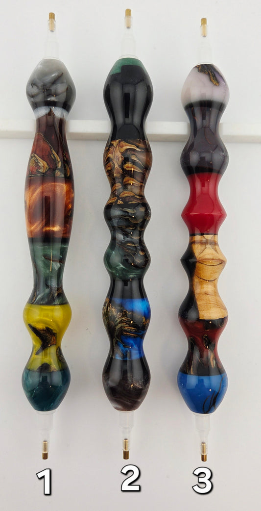 Cone and wood mosaic Diamond Painting Pen